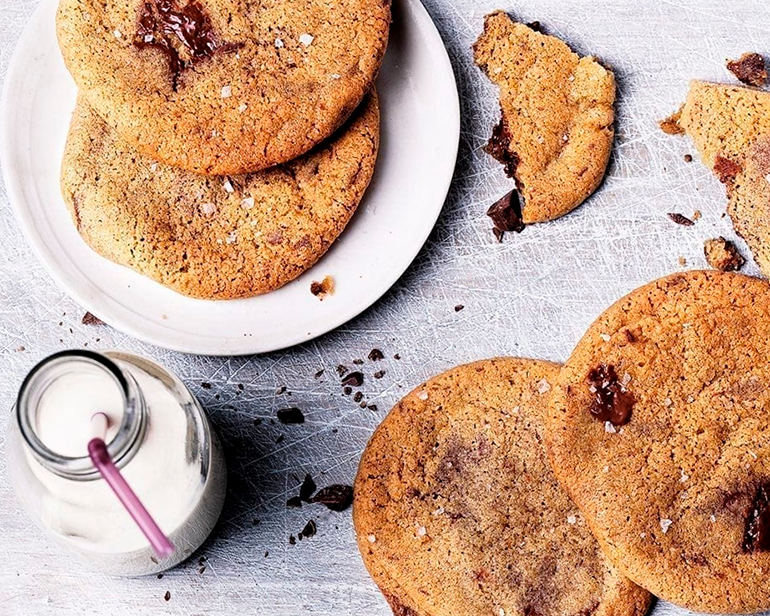 Las mejores galletas cookies con chispas de chocolate